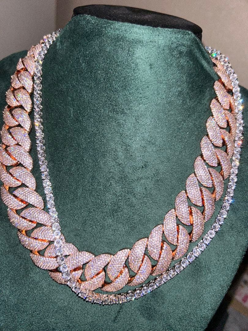 Miamiネックレス　18ミリ　ゴールド