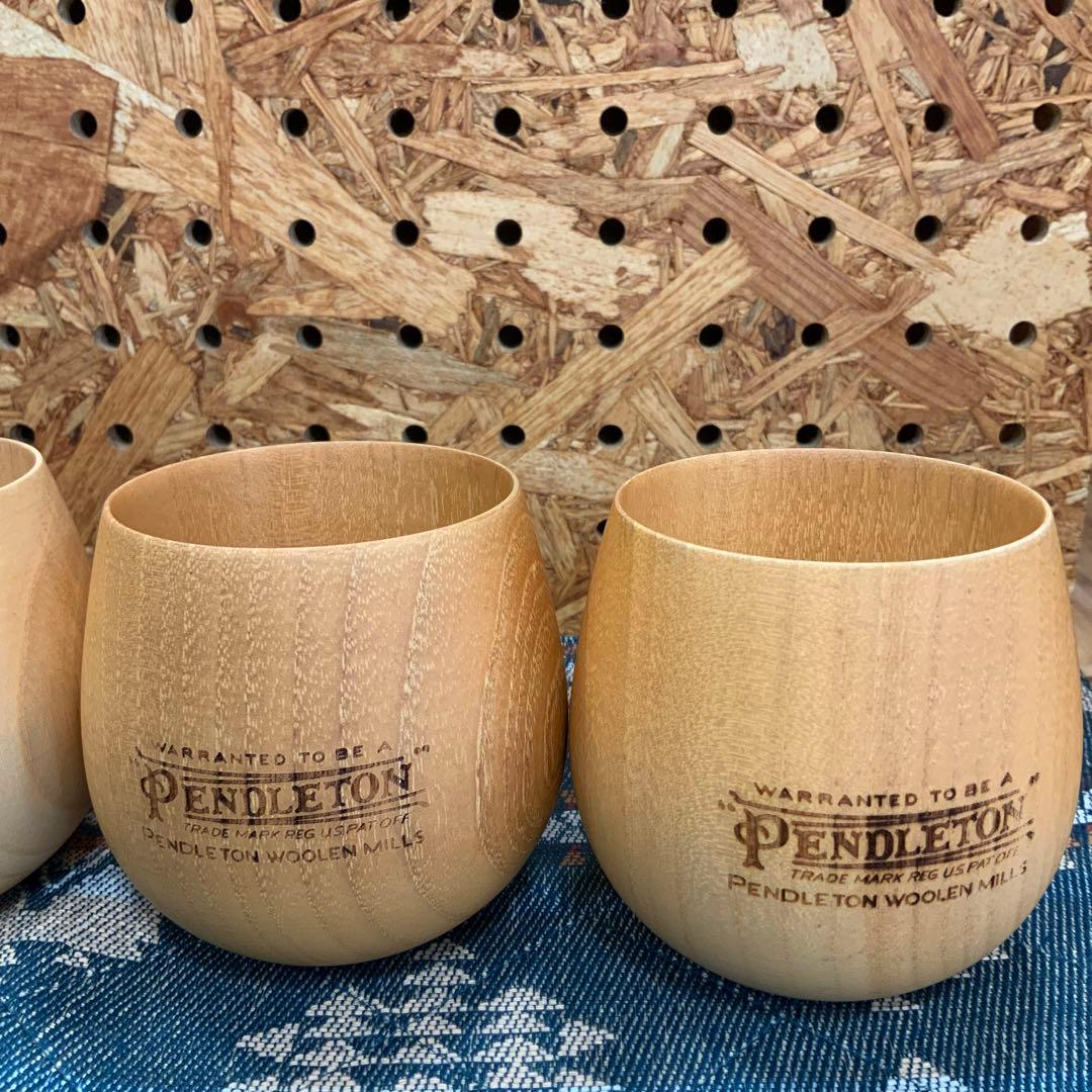 PENDLETON ウッドカップ、ランチョンマットセット