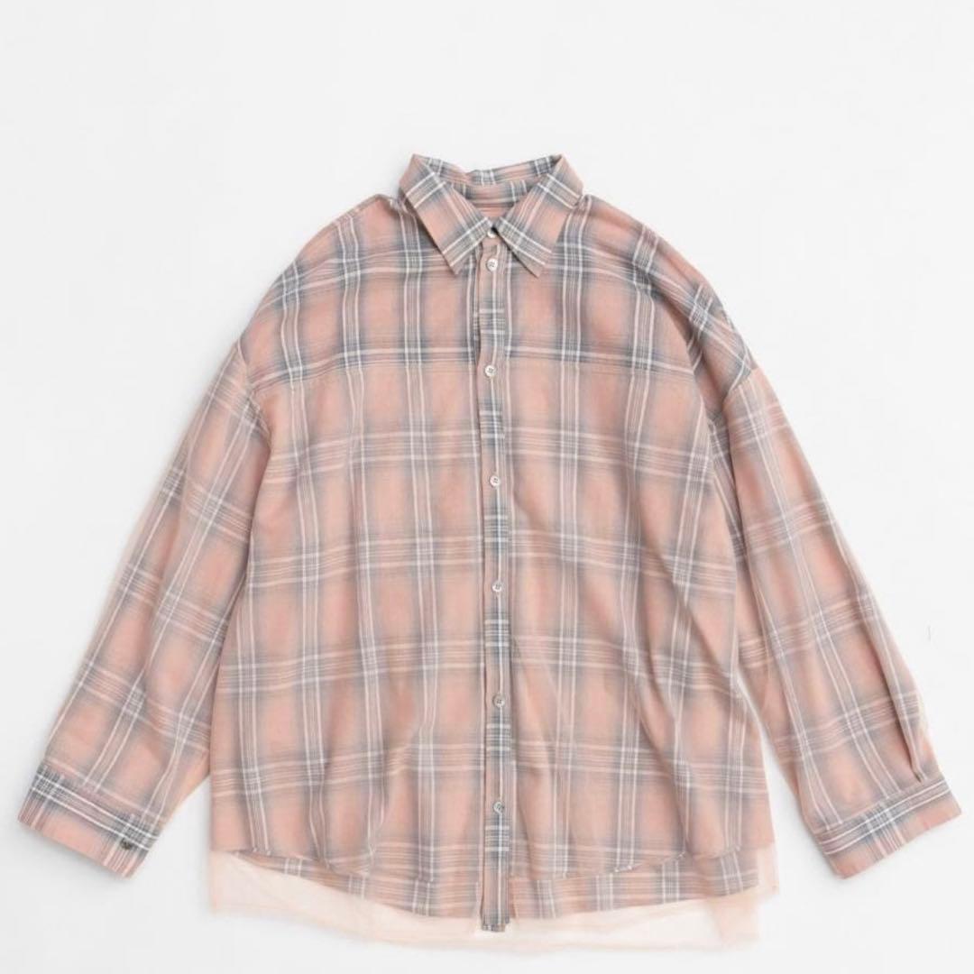 新品　メゾンスペシャル リバーシブルボイルシャツ　ピンク