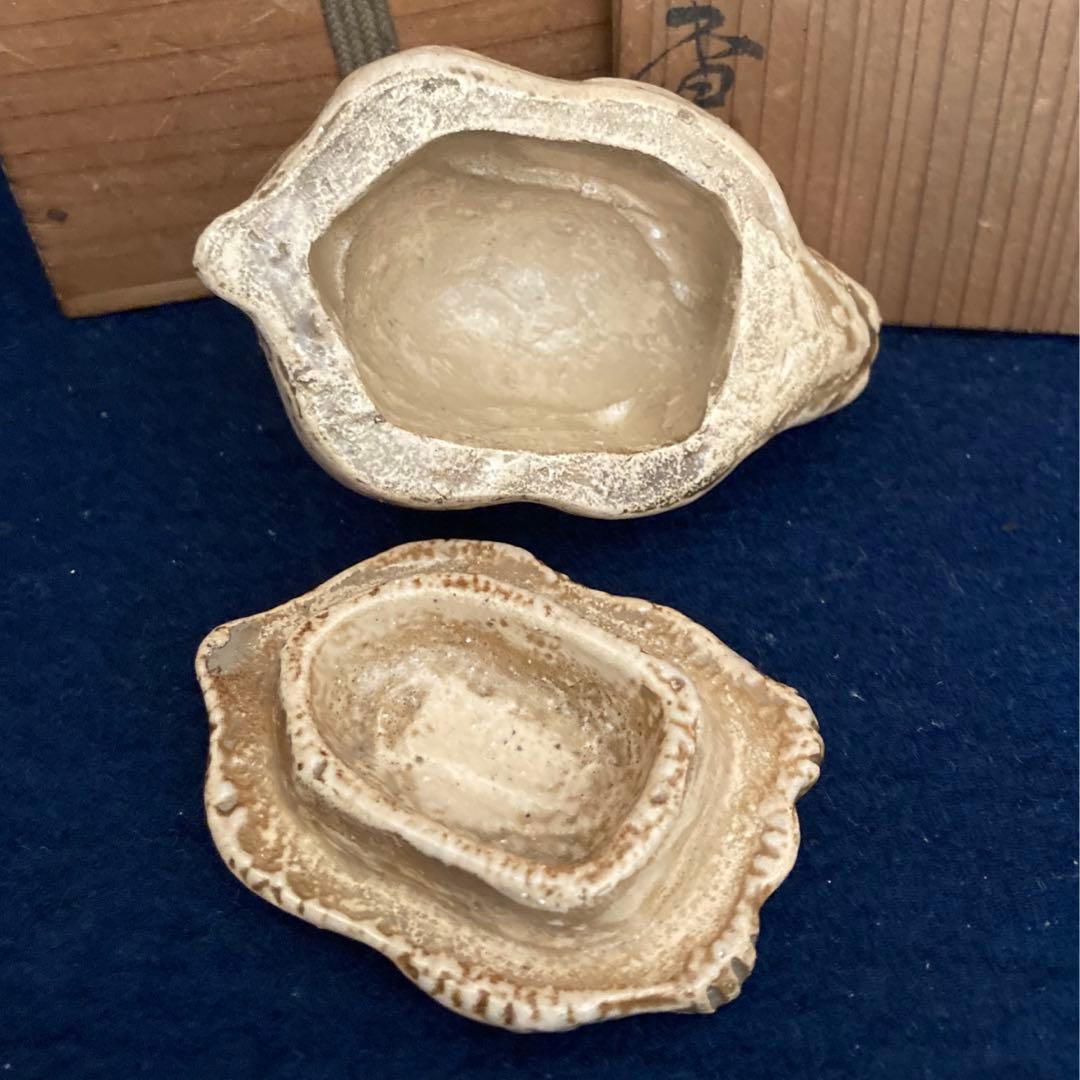 楽　晁雲造　兎香合　共箱