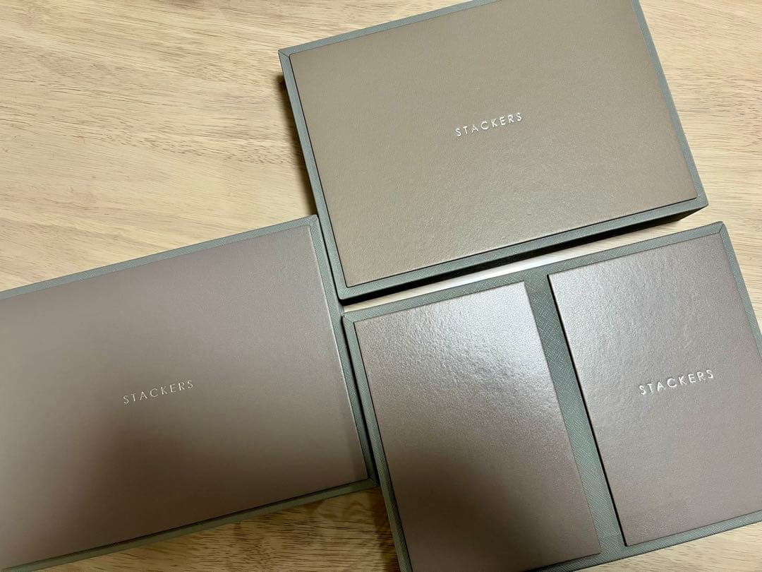 【値下げ】STACKERS アクセサリーケース グレー/ミント