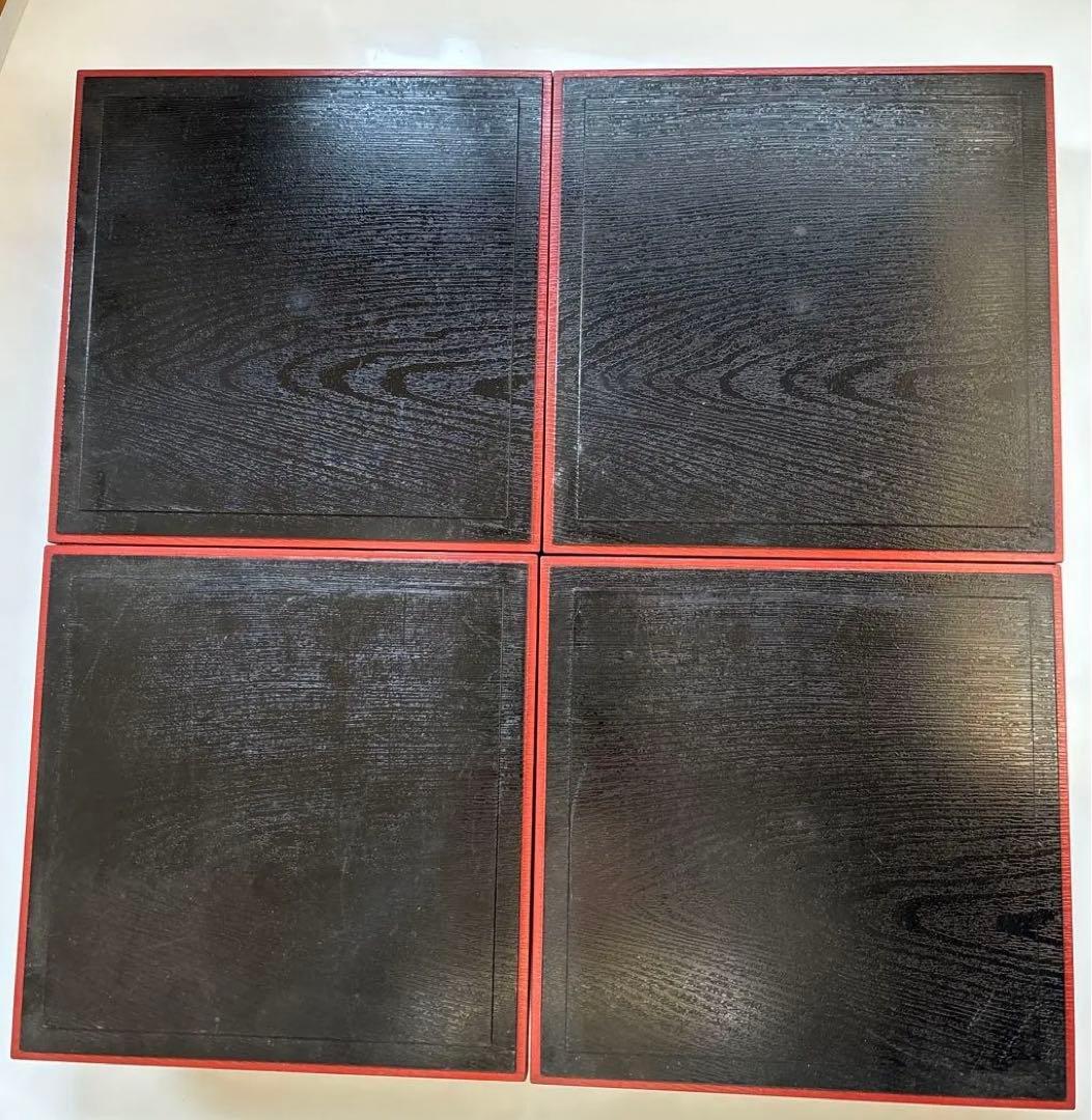 ✴︎自宅保管・松花堂弁当 御膳セット 懐石料理 陶器皿付き・4セット・新品・未使用