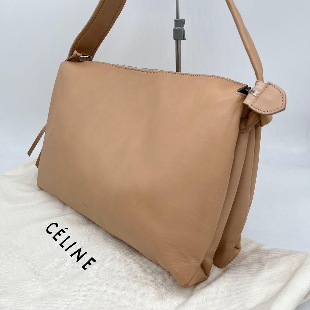 CELINE ワンショルダーバッグ 肩掛け ロゴ入り フィービー期 保存袋付き