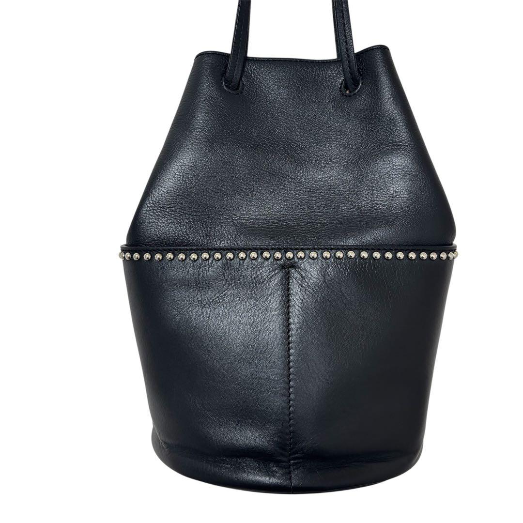 J&M DAVIDSON ミニデイジー スタッズ ショルダーバッグ ブラック