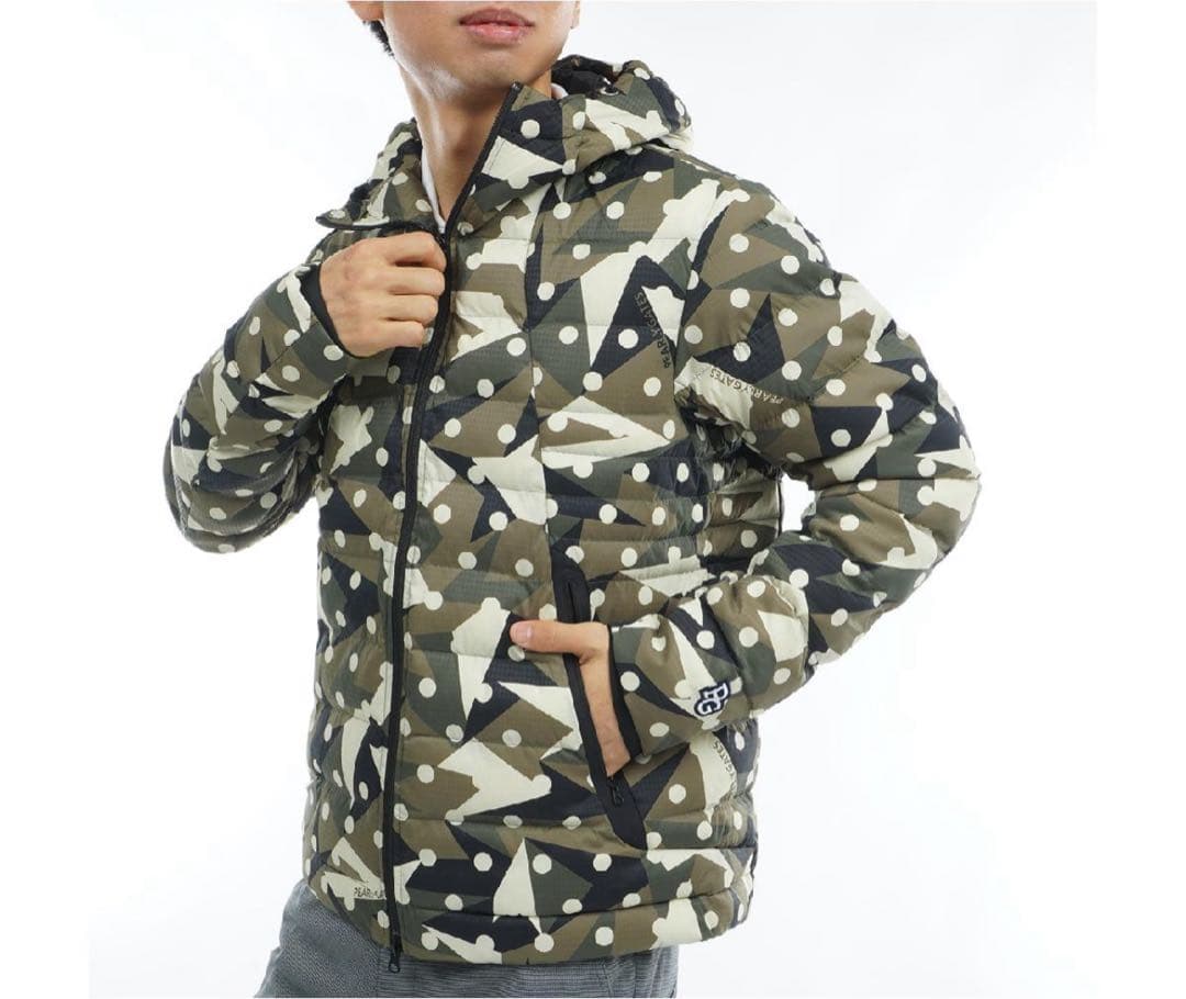 【PEARLY GATES】新品カモドット中綿キルティング上下セット　メンズＬ