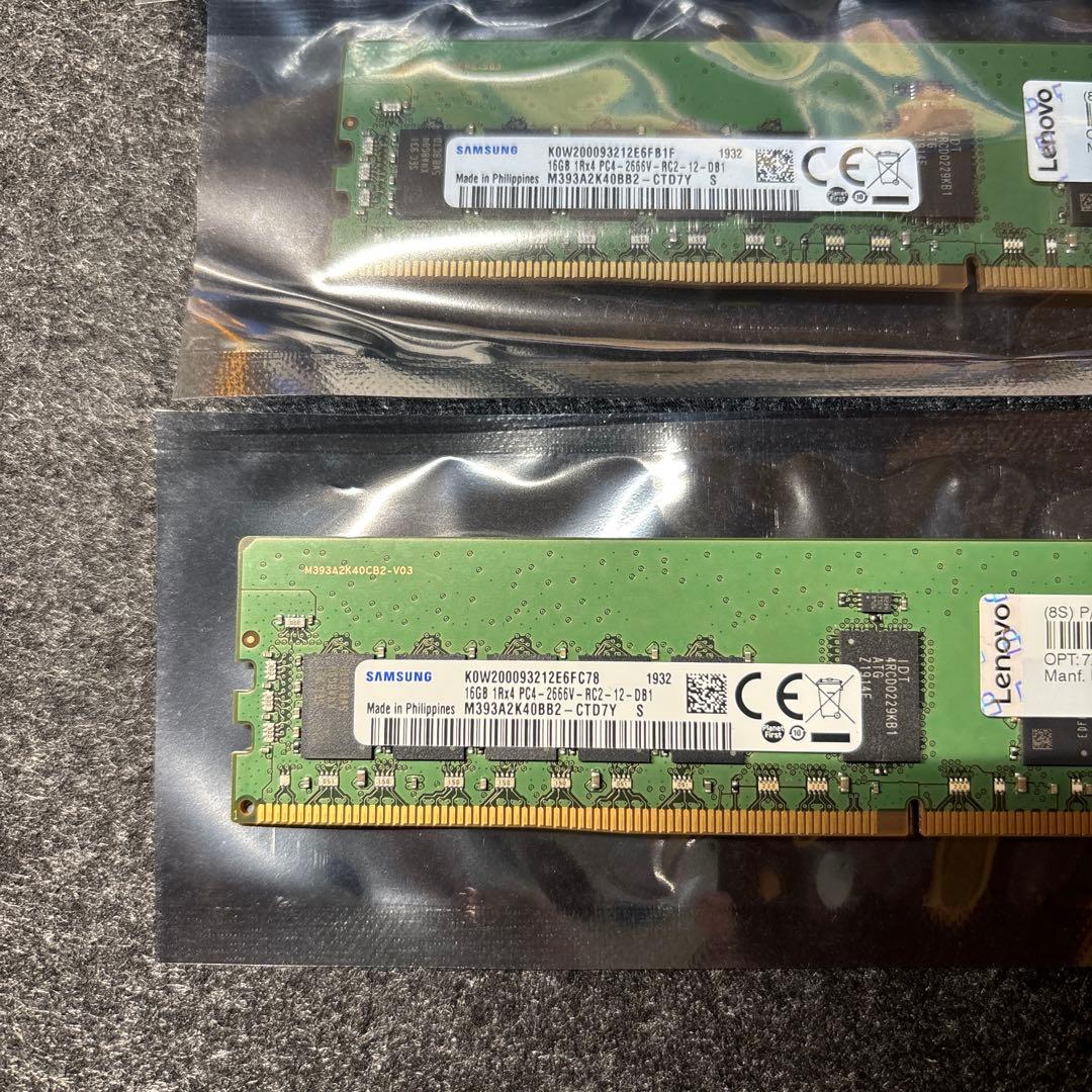 サーバー用メモリー　DDR4 64GB (16GB x4枚)