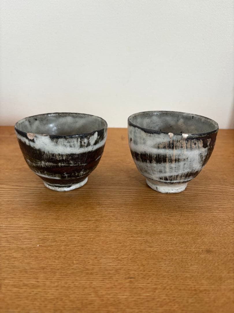 小野哲平さん　小皿2枚　カップ2客　銀継