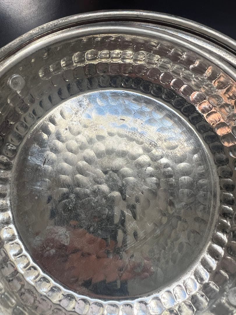 銅製ハンマード鍋セット 4点