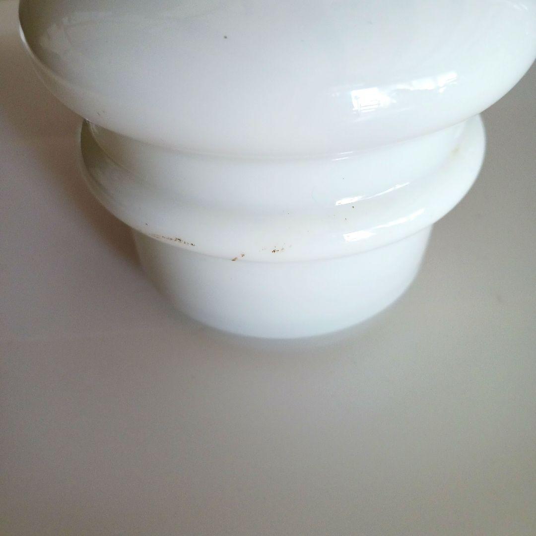 アンティーク吊りオイルランプ　　　　ミルクガラス