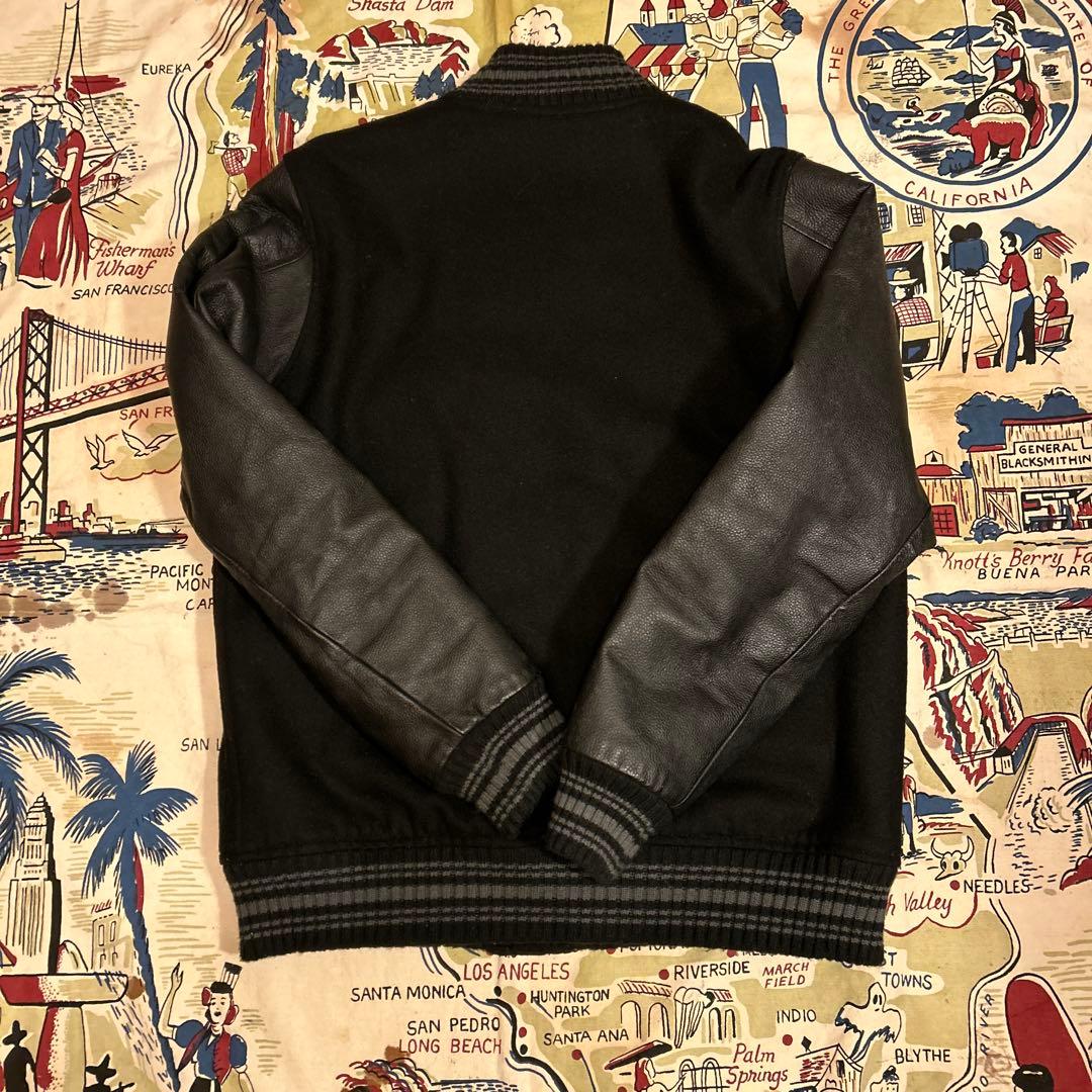 UNITED SPORTS OF AMERICA スタジャン ブラック　レザー