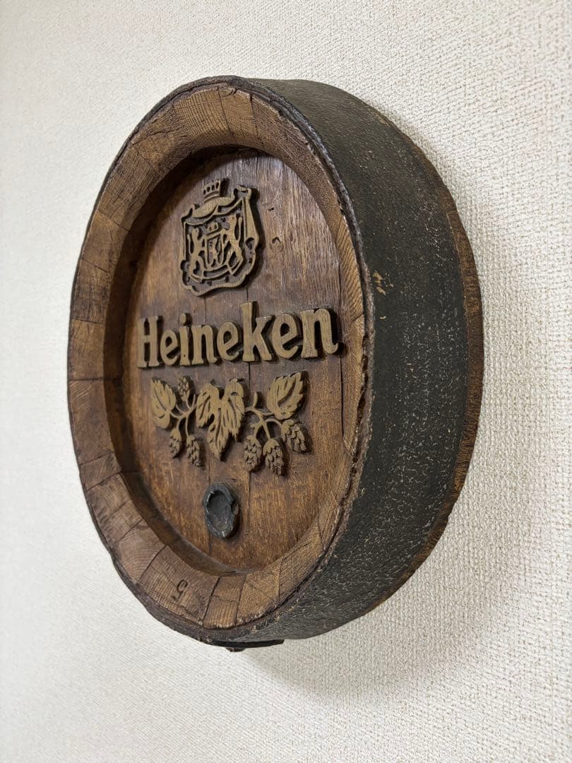 【非売品】樽型看板&樽型ミラーケース3点セット