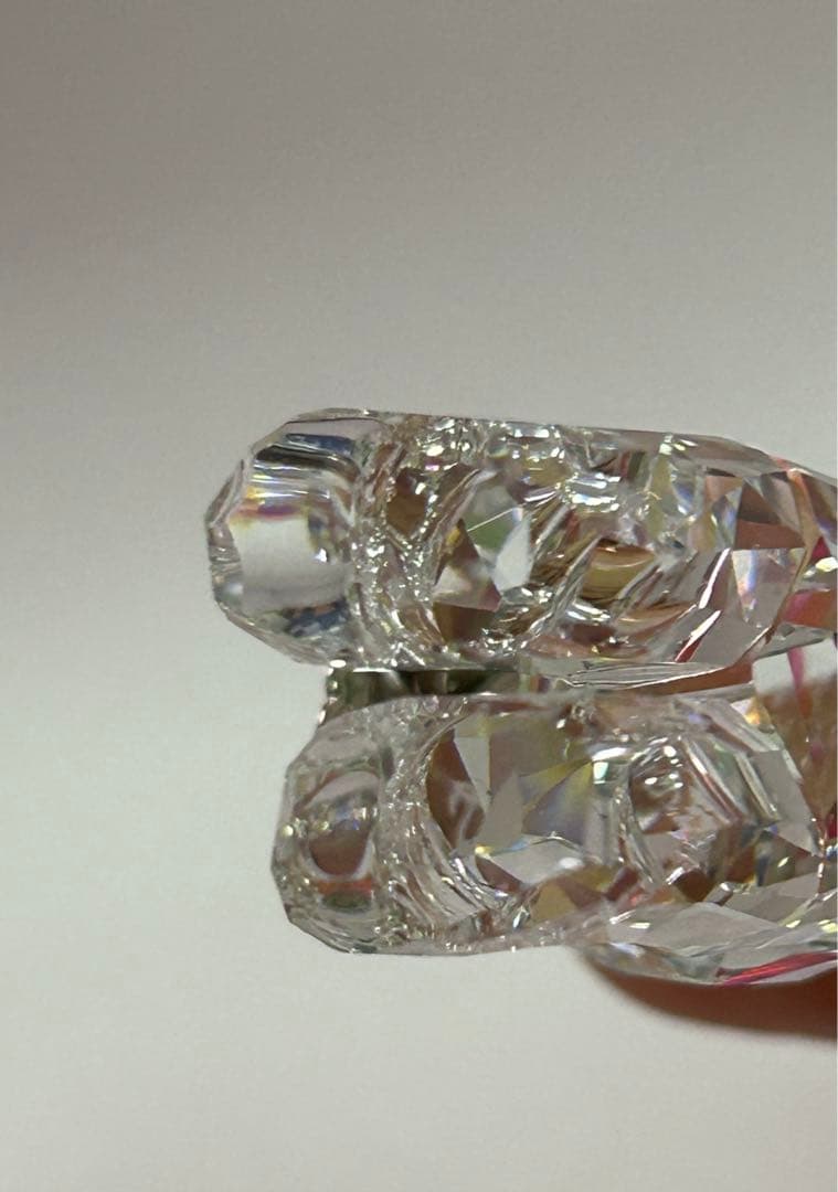 スワロフスキー　ベア　花束　クマ置物