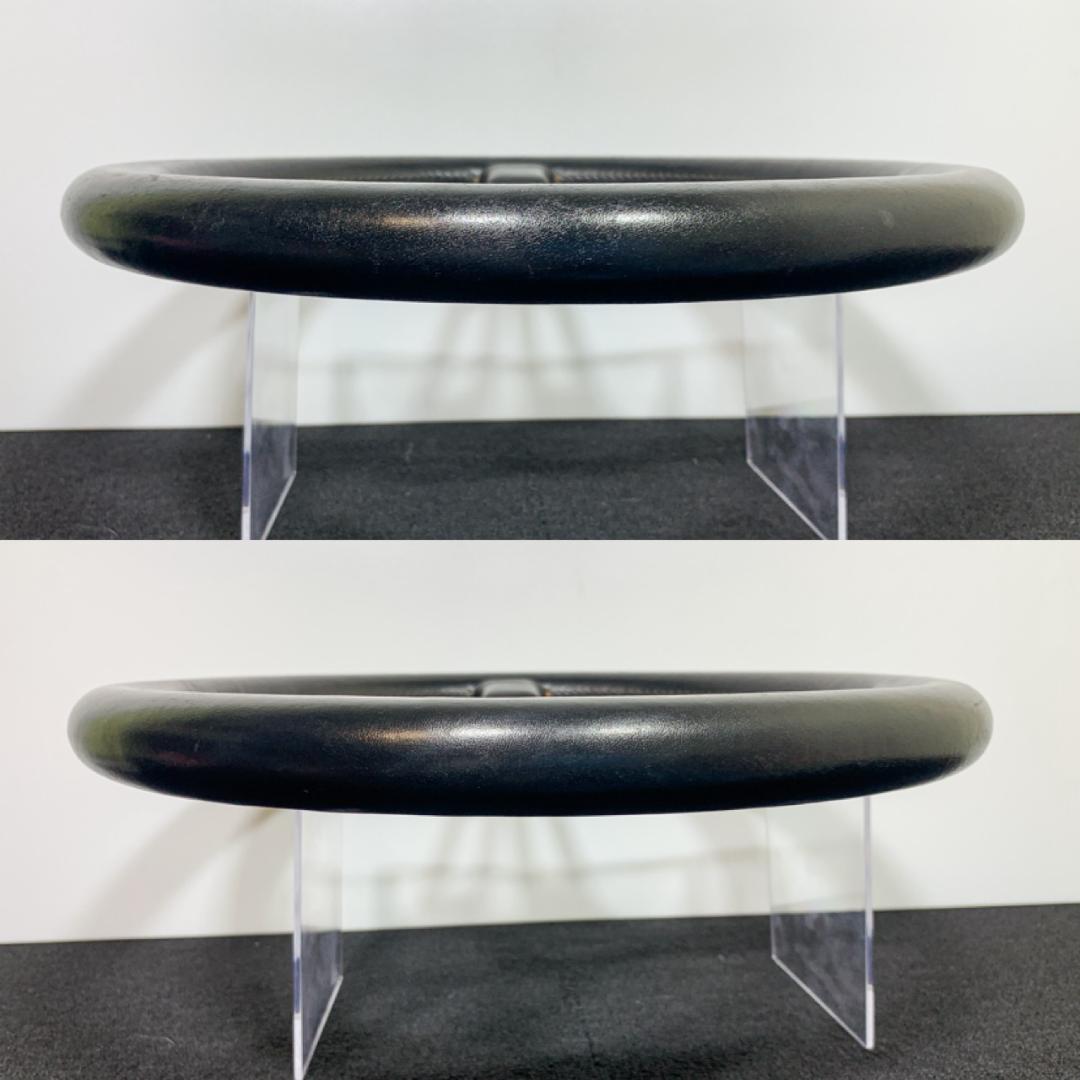 希少 アバルト ABARTH レザーステアリング 35パイ 当時物 艶有り 綺麗