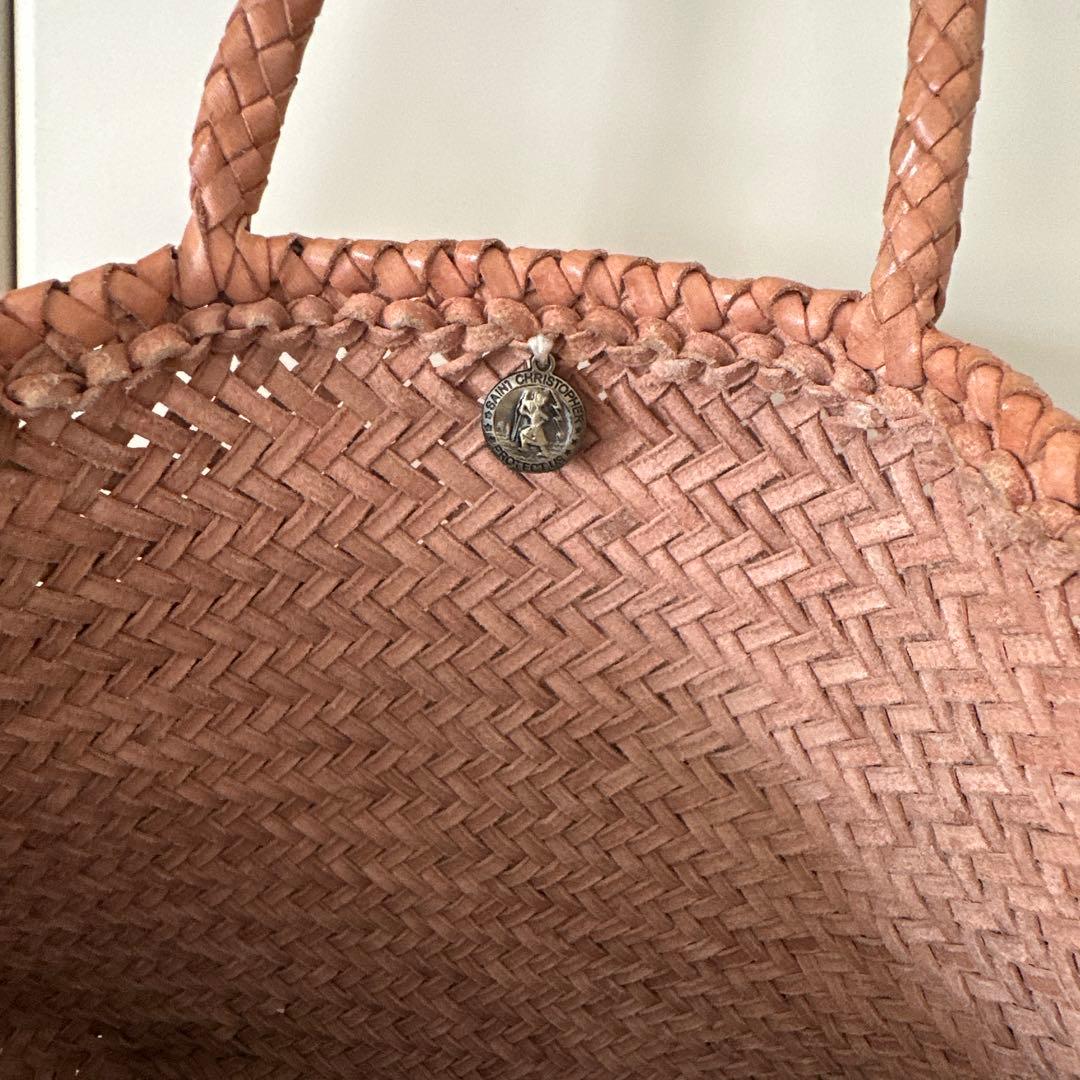 dragon diffusion レザーメッシュハンドバッグ