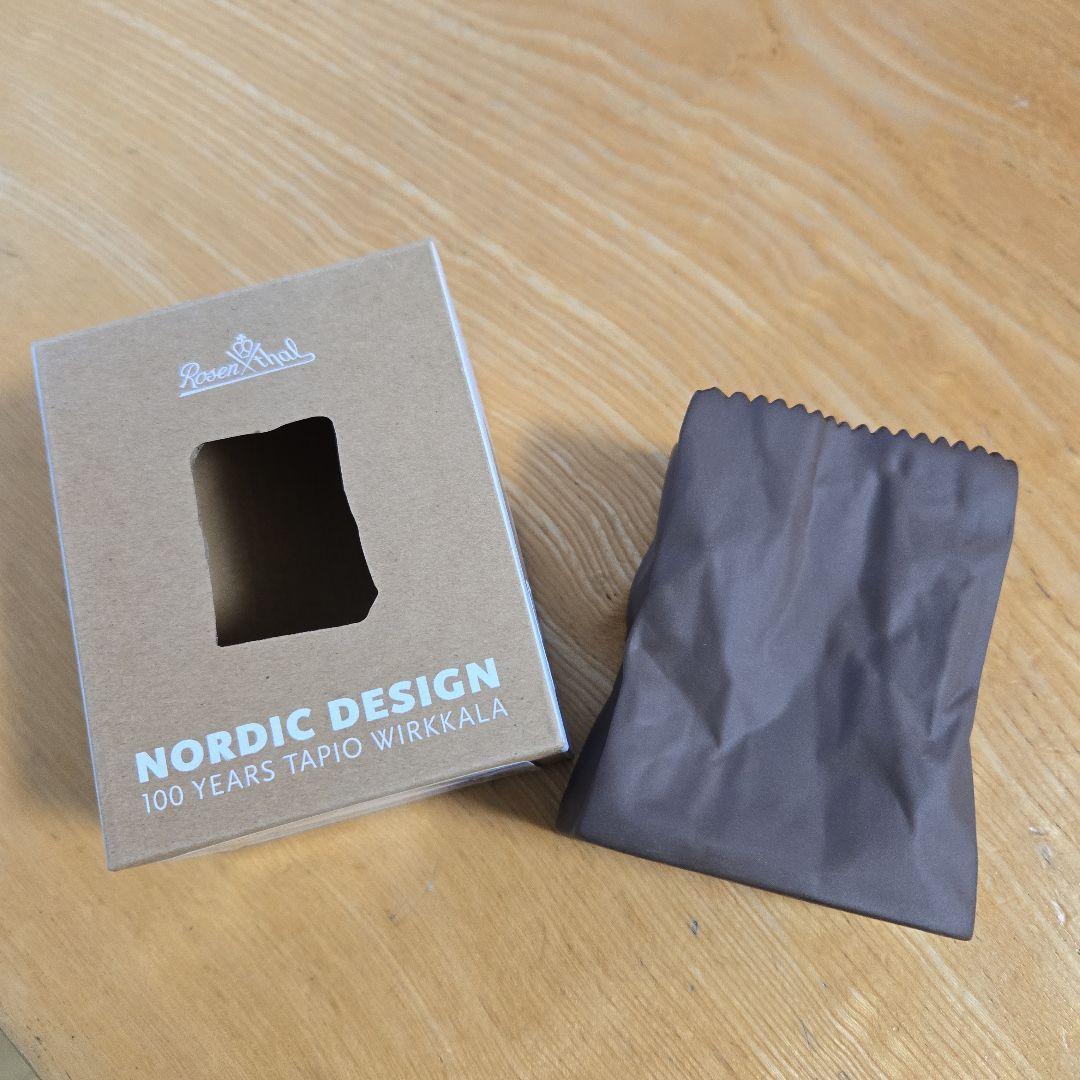 レア‼【未使用】 ローゼンタール(PAPER BAG VASE) フラワーベース