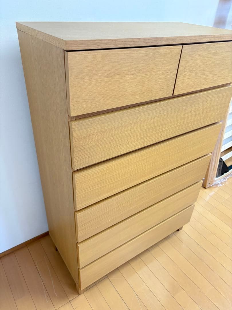 無印良品/良品計画　　チェスト　6段　オーク