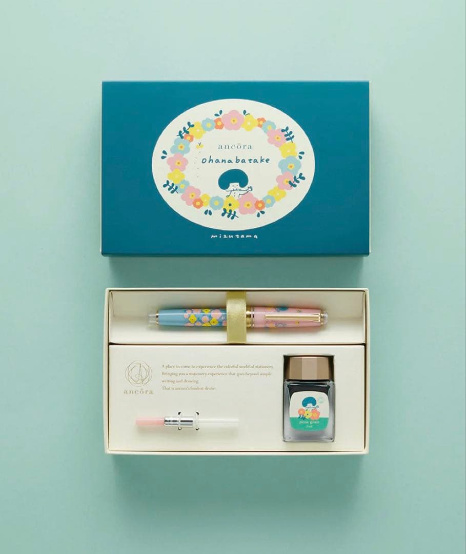 新品未使用ancora アンコーラ　セーラー万年筆　mizutama