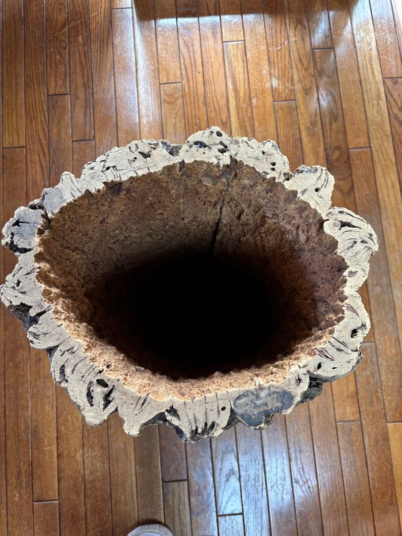 園芸用バージンコルク プランター外径約36cm×30×H60cm