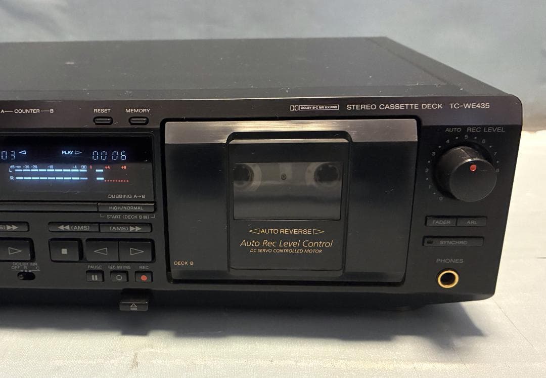 【動作OK！！】ダブルカセットデッキ　SONY　ソニー　TC-WE435