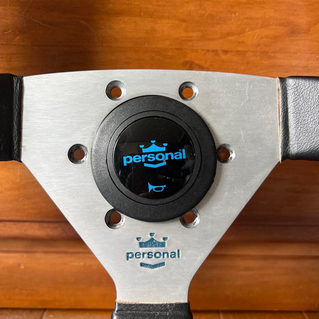 personal ステアリング　ネオ・イーグルTi 革巻き極太リム 34φ