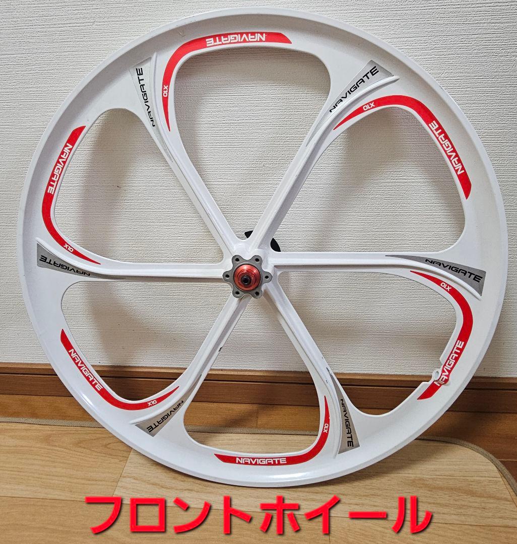 未使用品　マウンテンバイク　Mtb 26インチ　ホイール　フロントリアセット