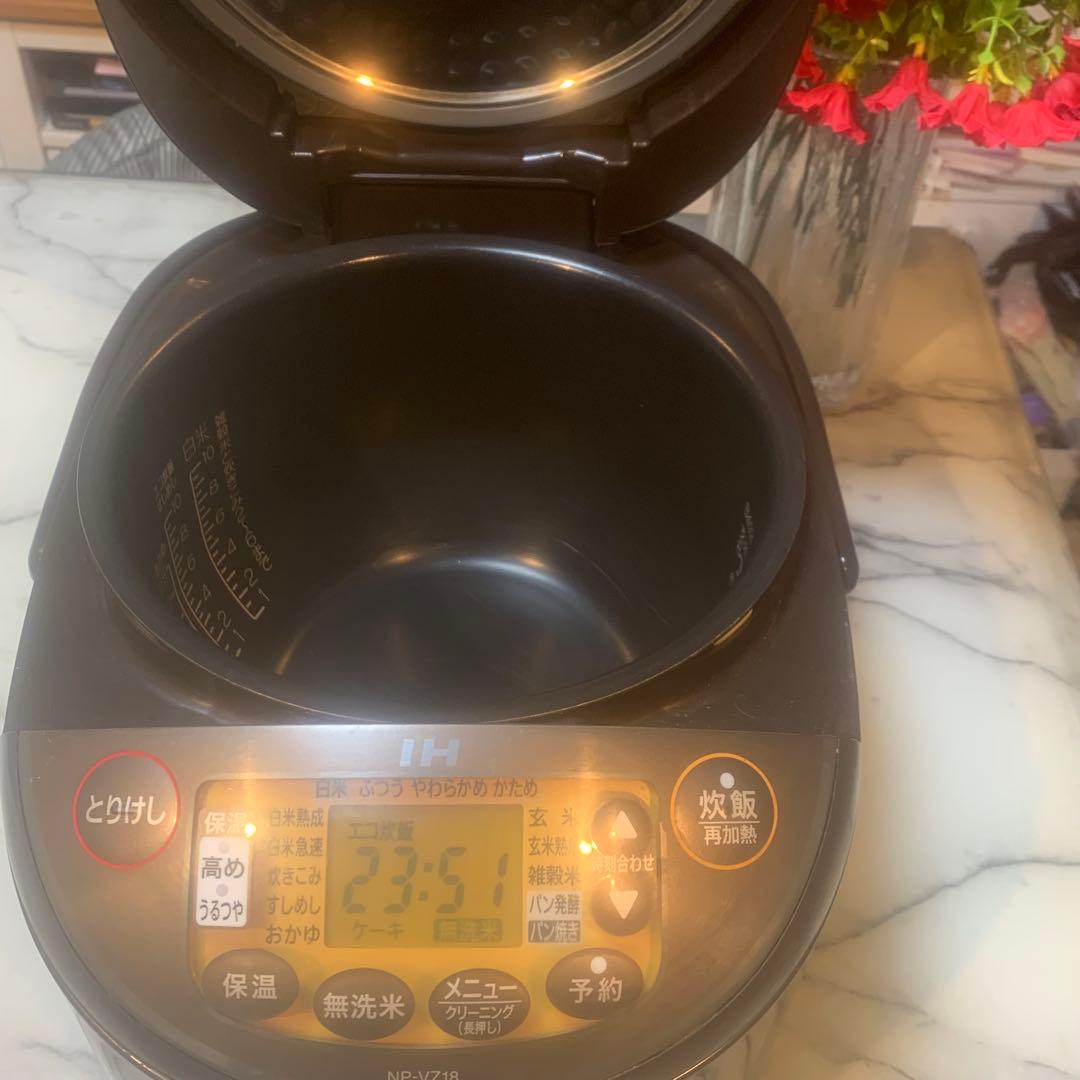 美品 ■象印 IH 10合 IH式 極め炊き ブラウン NP-VZ18■炊飯確認
