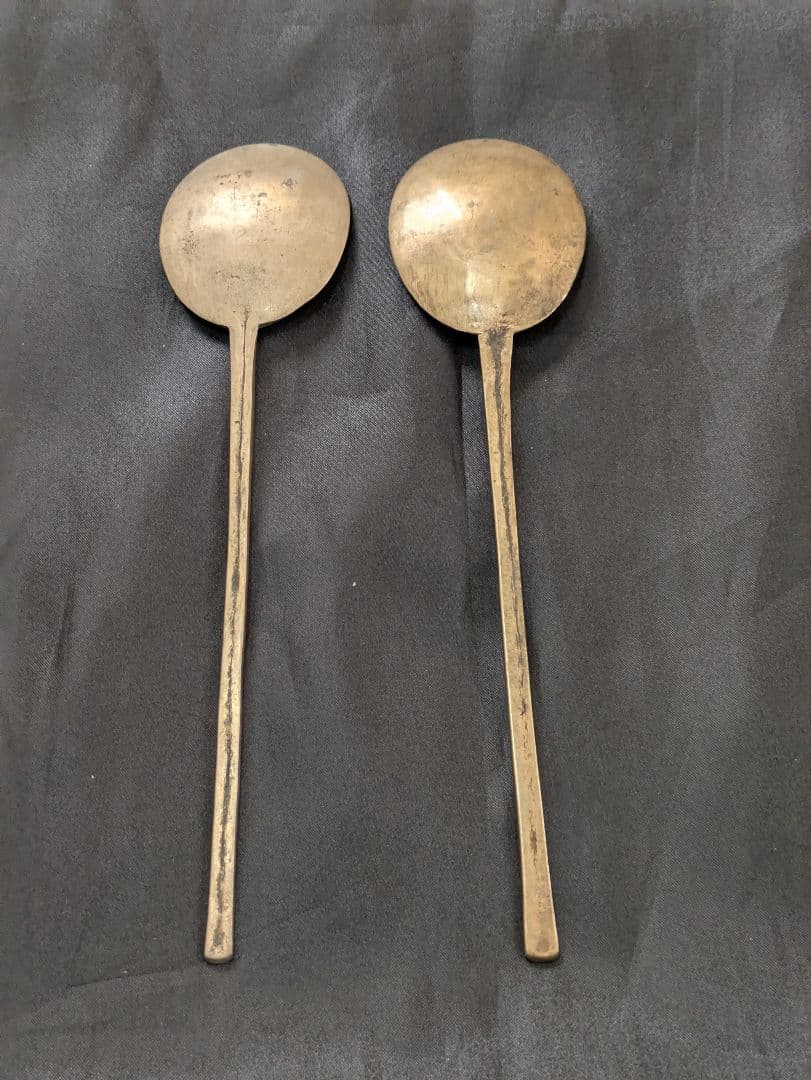 スッカラ　韓国　スプーン アンティーク 真鍮 ブラス 古道具 くらし　レトロ