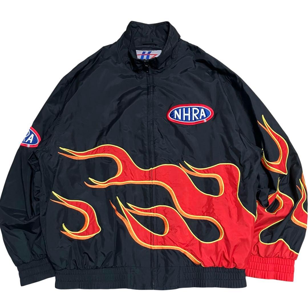 90s NHRA ホットロッド Hot Rod フレイムパターン ジャケットM