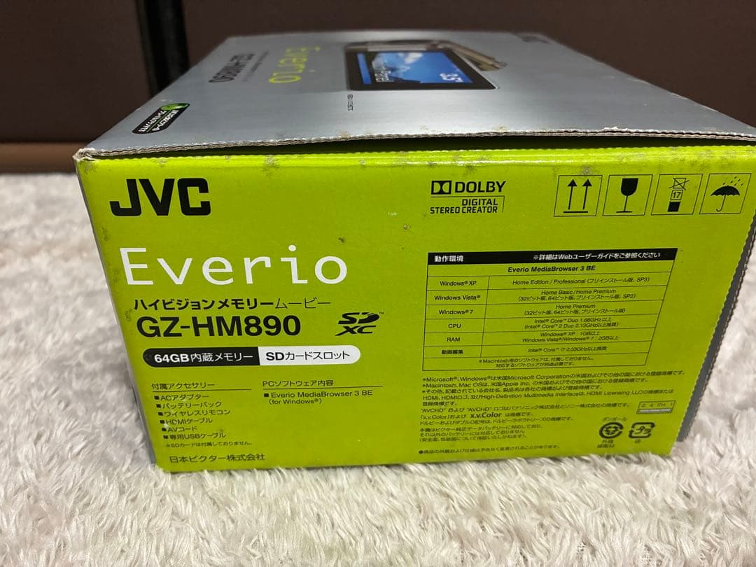JVC Everio ビデオカメラ F1.2動作確認済