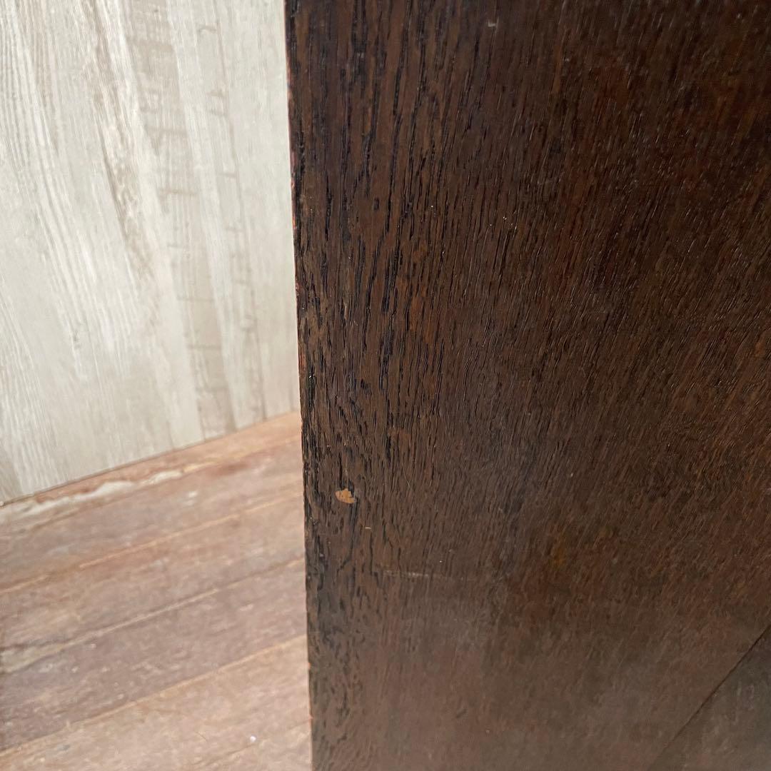 アンティーク ガラス戸棚 キャビネット 飾り棚 古家具 骨董棚 和製アンティーク