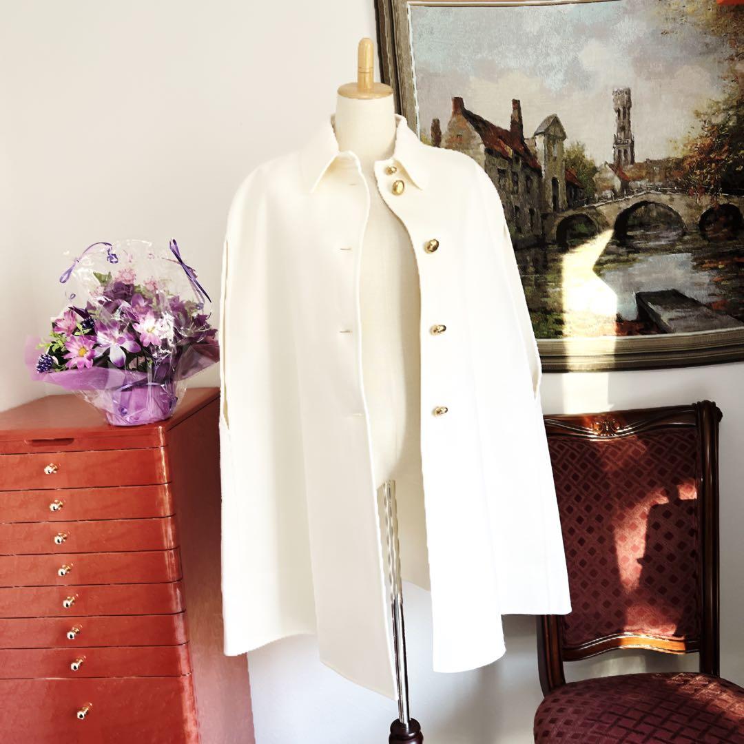 極美品　Christian Dior ディオール　ケープ　ダブルフェイス　コート