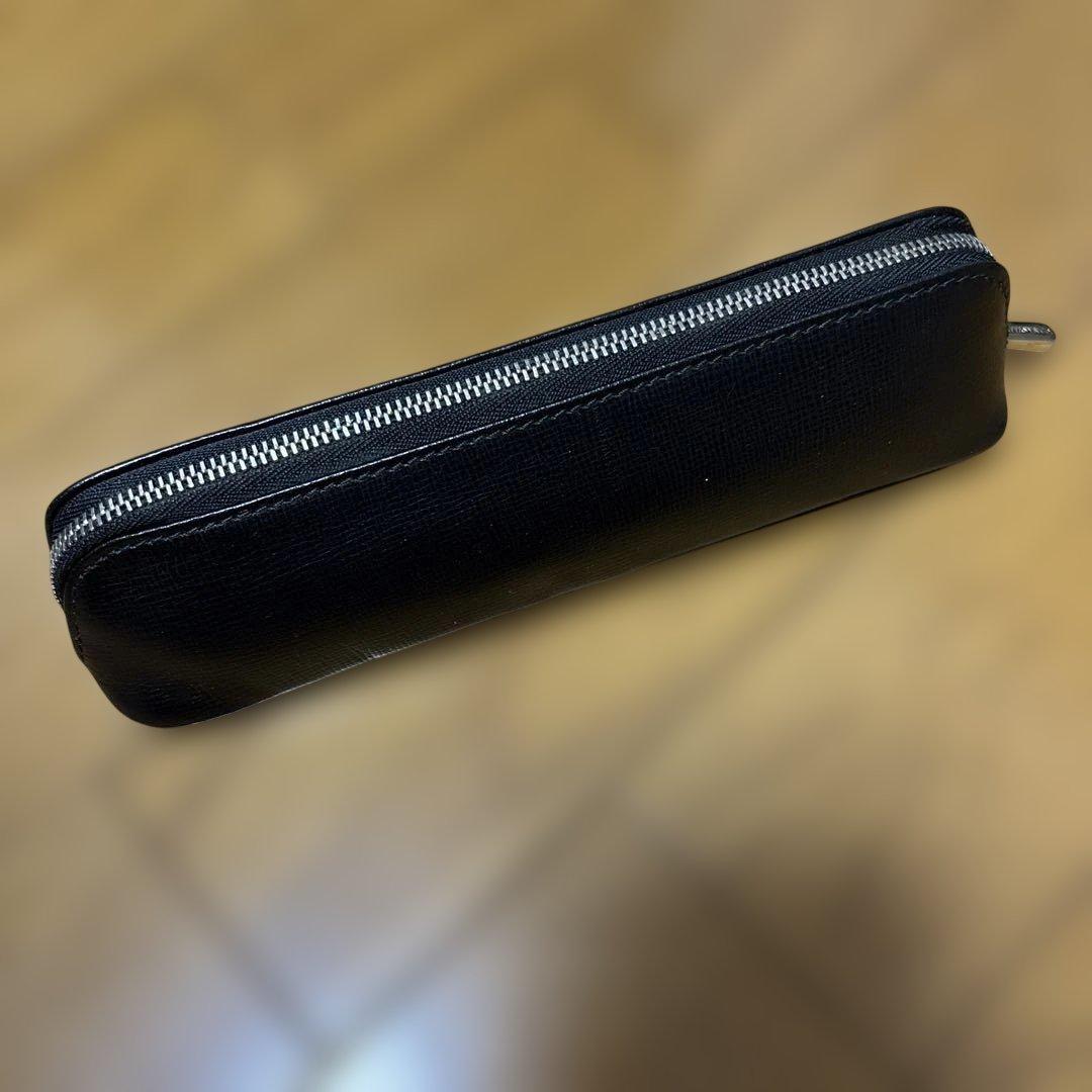 Tiffany & Co. 黒 レザー ペンケース 箱付き