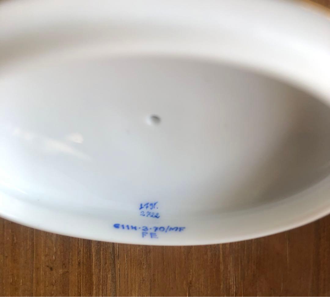 パーシー　ヘレンド　ボンボニエール　ミルフルールオーバルボックス（ゾウ）