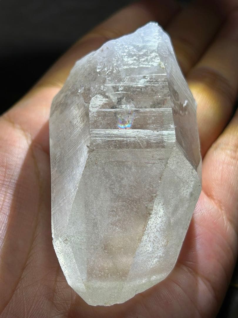 ☆別格高級品！福財龍王秘宝②！貫入！マニカラン　クォーツインクォーツ　水晶　原石