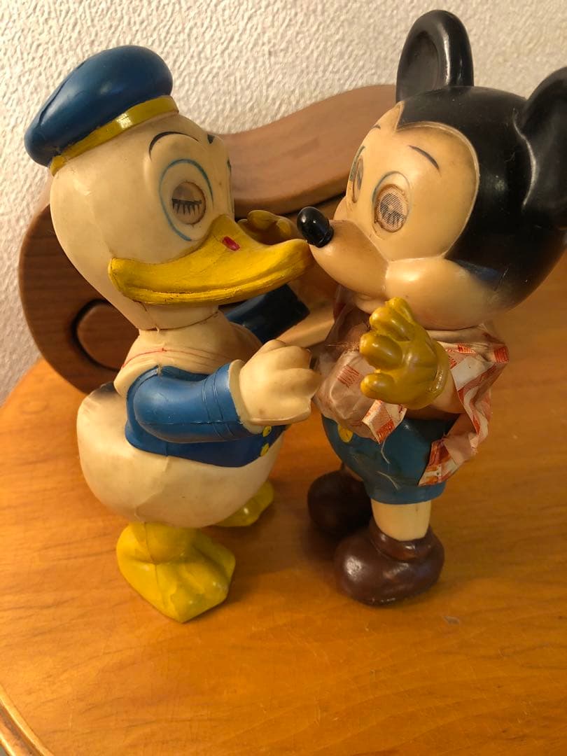 ビンテージ レトロ　ミッキーマウス　ドナルドダック　ウォルトディズニー　ソフビ