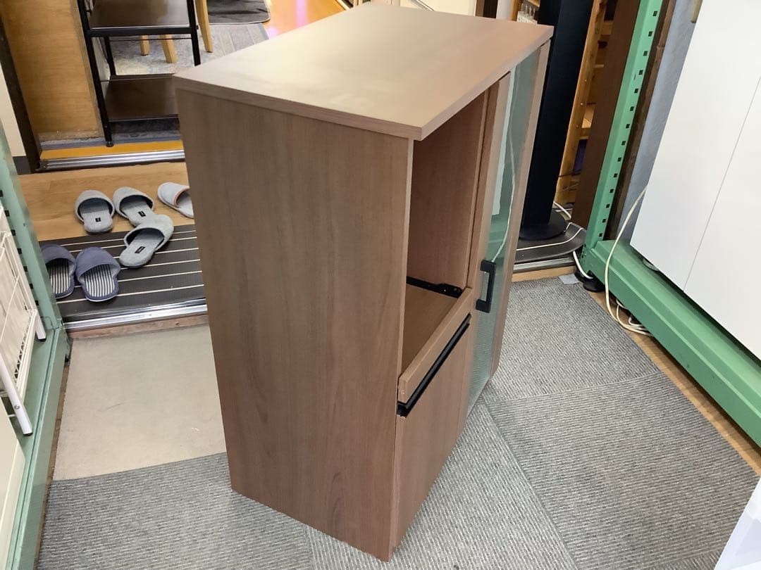 ニトリ　レンジ台(フォルムN RE9060G MBR）