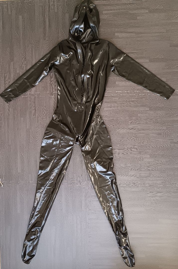ラバー ラテックス スーツ（マスク一体型3穴シース付