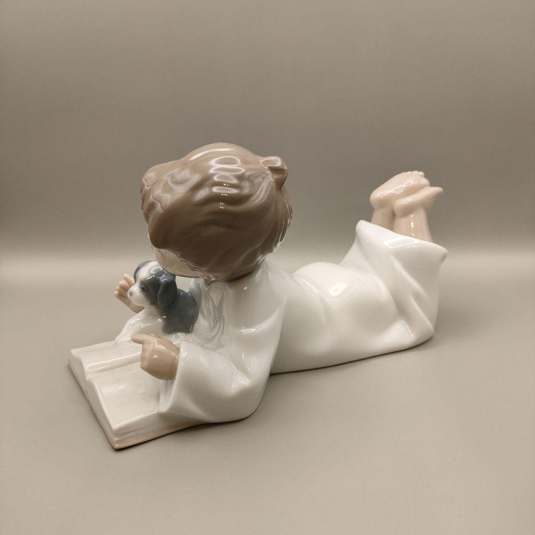 ✦美品✦ リヤドロ NAO　一緒にお勉強　1285　男の子　犬