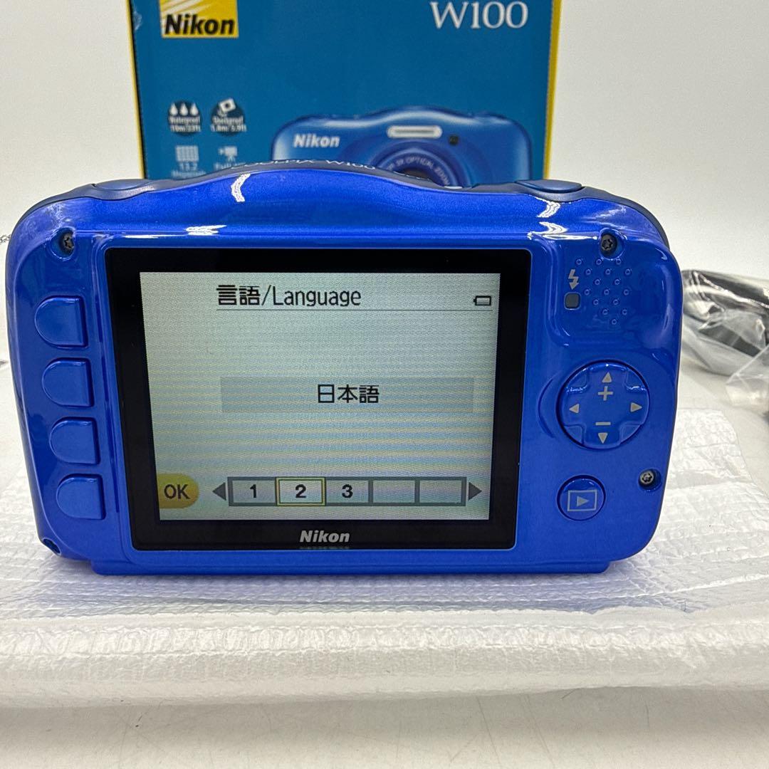 【新品未使用】Nikon COOLPIX W100 デジカメ 防水 耐衝撃