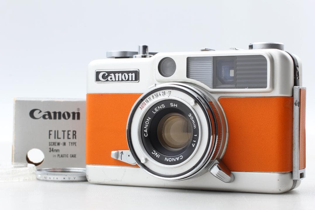 【整備済　並品】オーカー色 Canon Demi EE17露出計不良 #1369