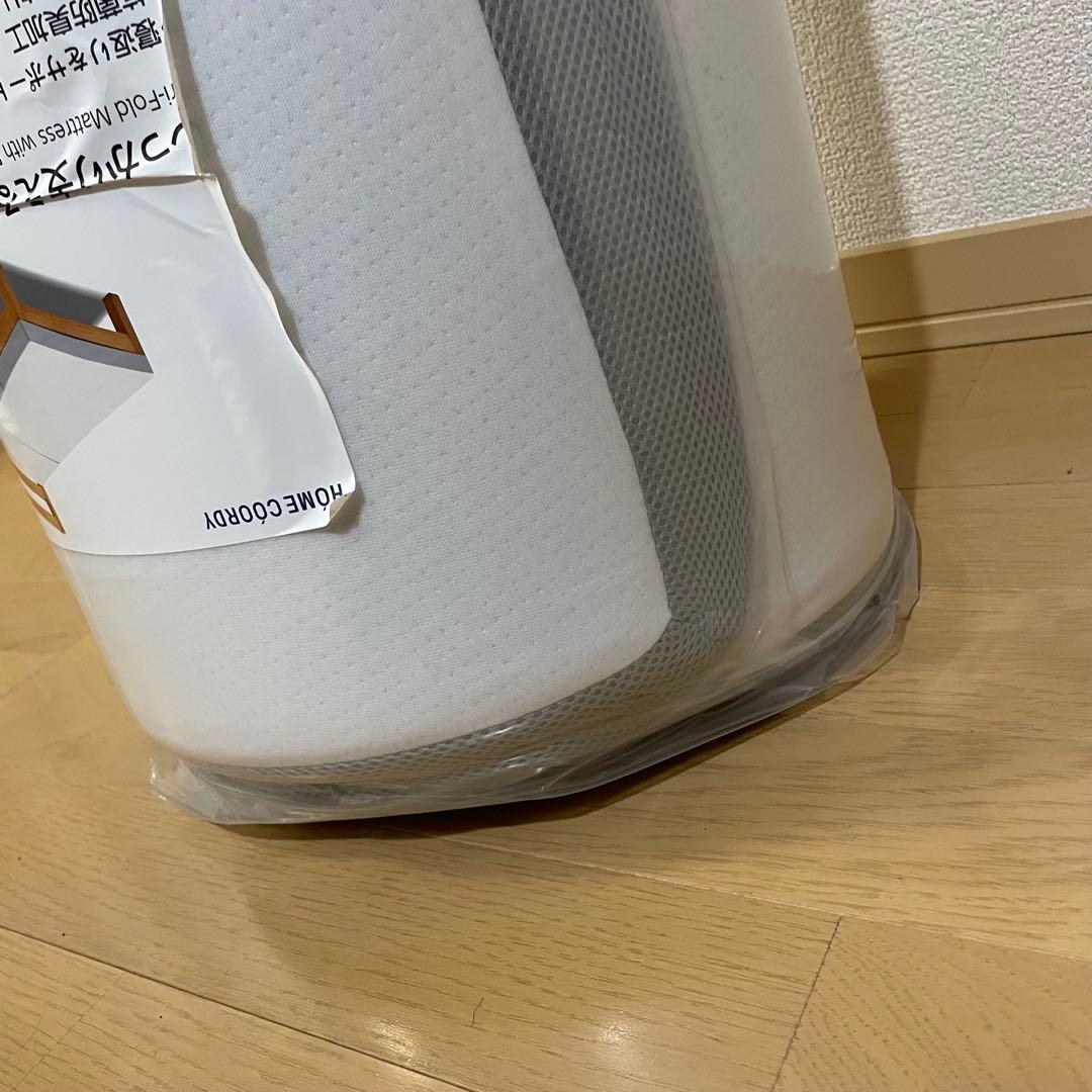 新品　トップバリュ　しっかり支える三つ折りマットレス　かため　ダブル