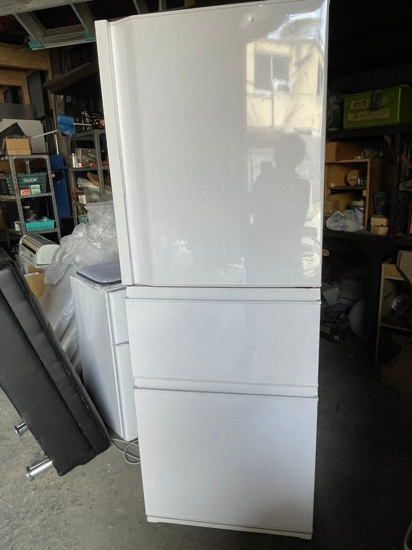 【現状渡し】TOSHIBA GR-T33SC (WT) 冷蔵庫 2022年製