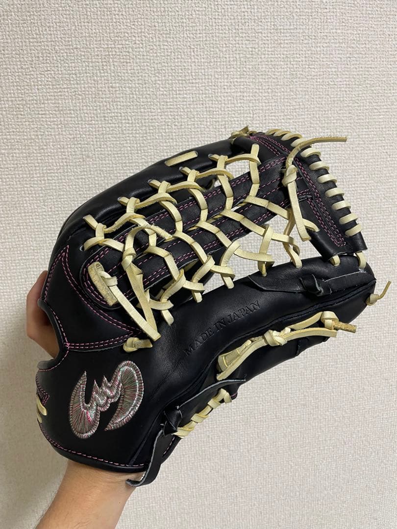 《超流行》　Zeems 三方親モデル　軟式•外野用グローブ