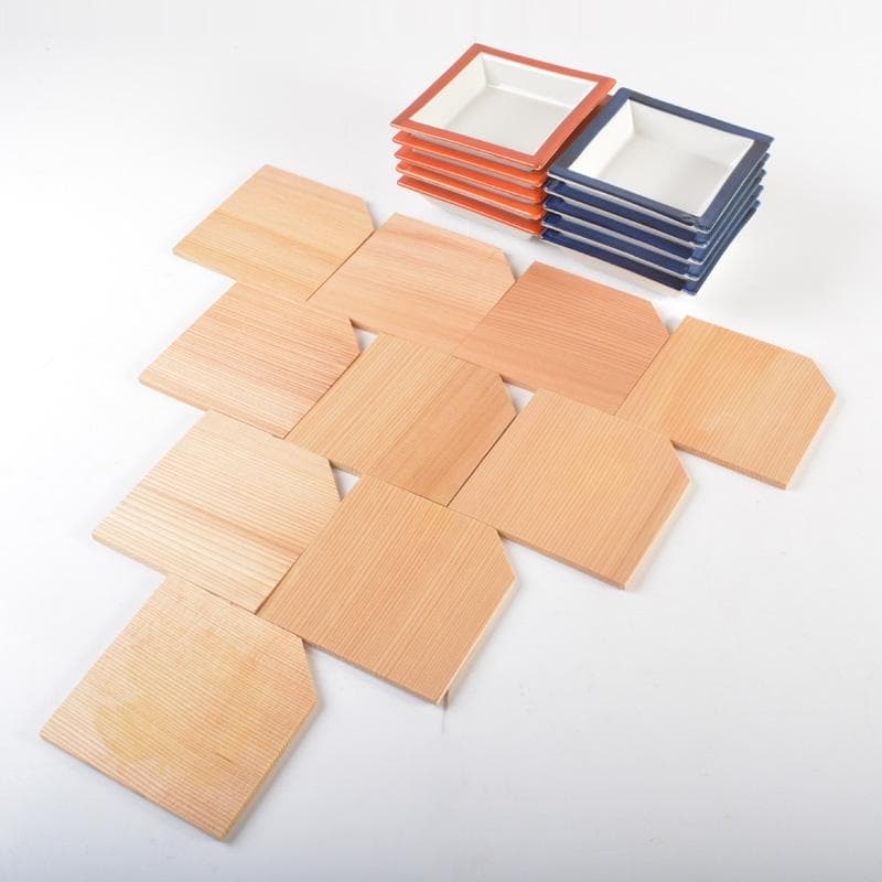 越前塗　松花堂　おもてなし揃　重箱　小皿　五客　N　5463A