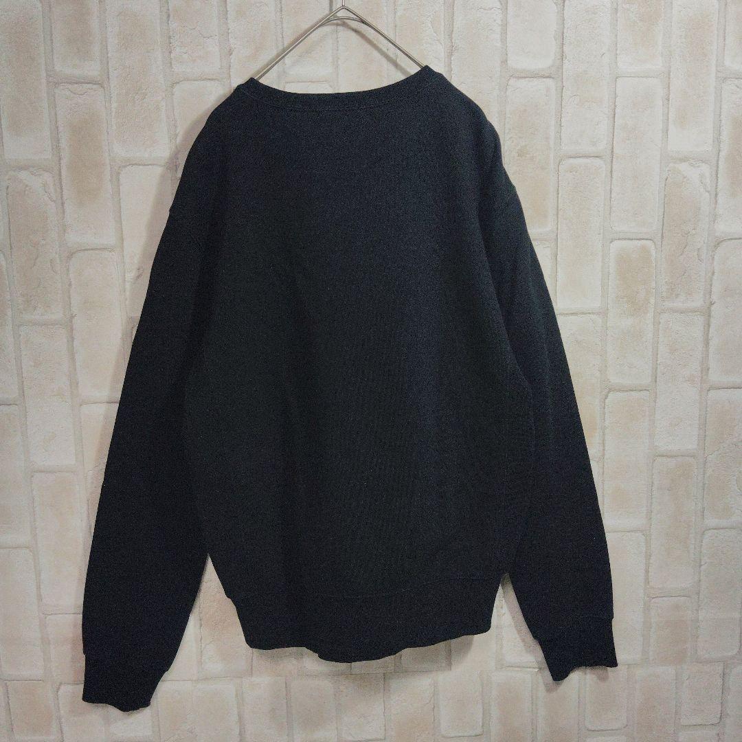 ポロラルフローレン　スウェット　トレーナー　黒　Vガゼット 刺繍