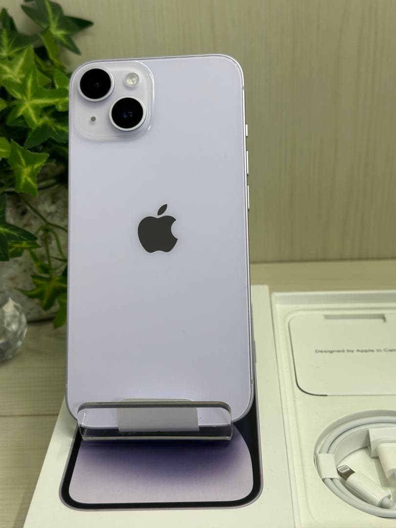 ✅✨新品級・100％✨iPhone 14 128GB❣️パープル