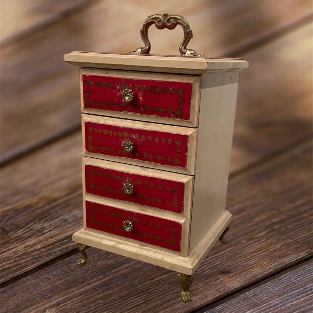 早い者勝ち価格♪　アンティーク　ミニチェスト　ジュエリーボックス　オルゴール