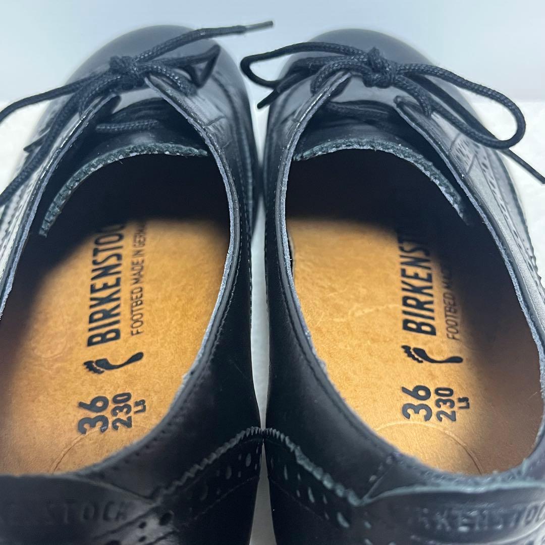 【美品】ビルケンシュトック ララミーロー　レースアップシューズ　ブラック　革靴