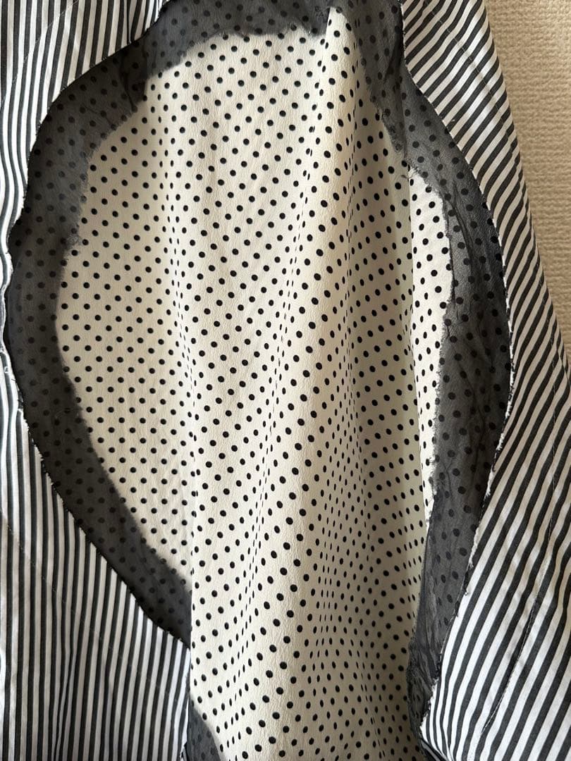 美品　メゾンマルジェラ　ドルマンスリーブシャツ　ストライプシャツ