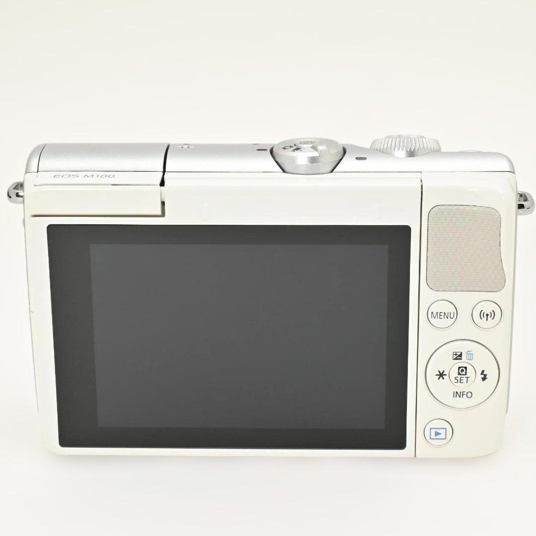 【美品】 Canon EOS M100 WH ボディ ホワイト